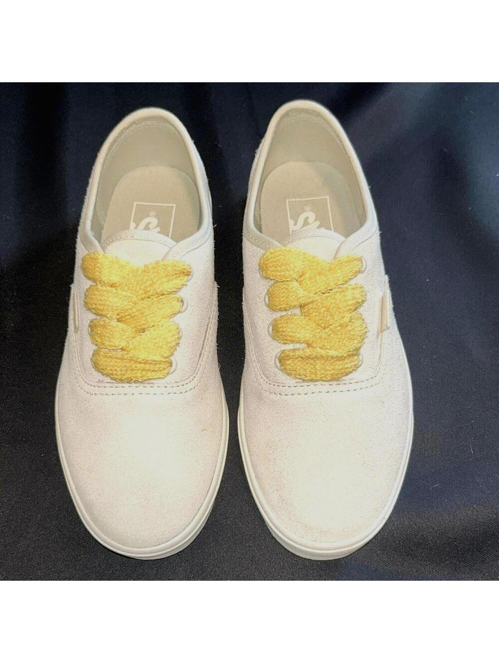 Vans PREMIUM Authentic Lace Up Shoe "Cream" Women's 5.5 / Youth 4 | NEW